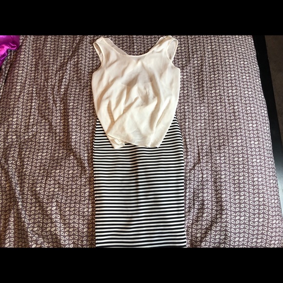 Pencil Skirt and Top Outfit - Picture 1 of 3